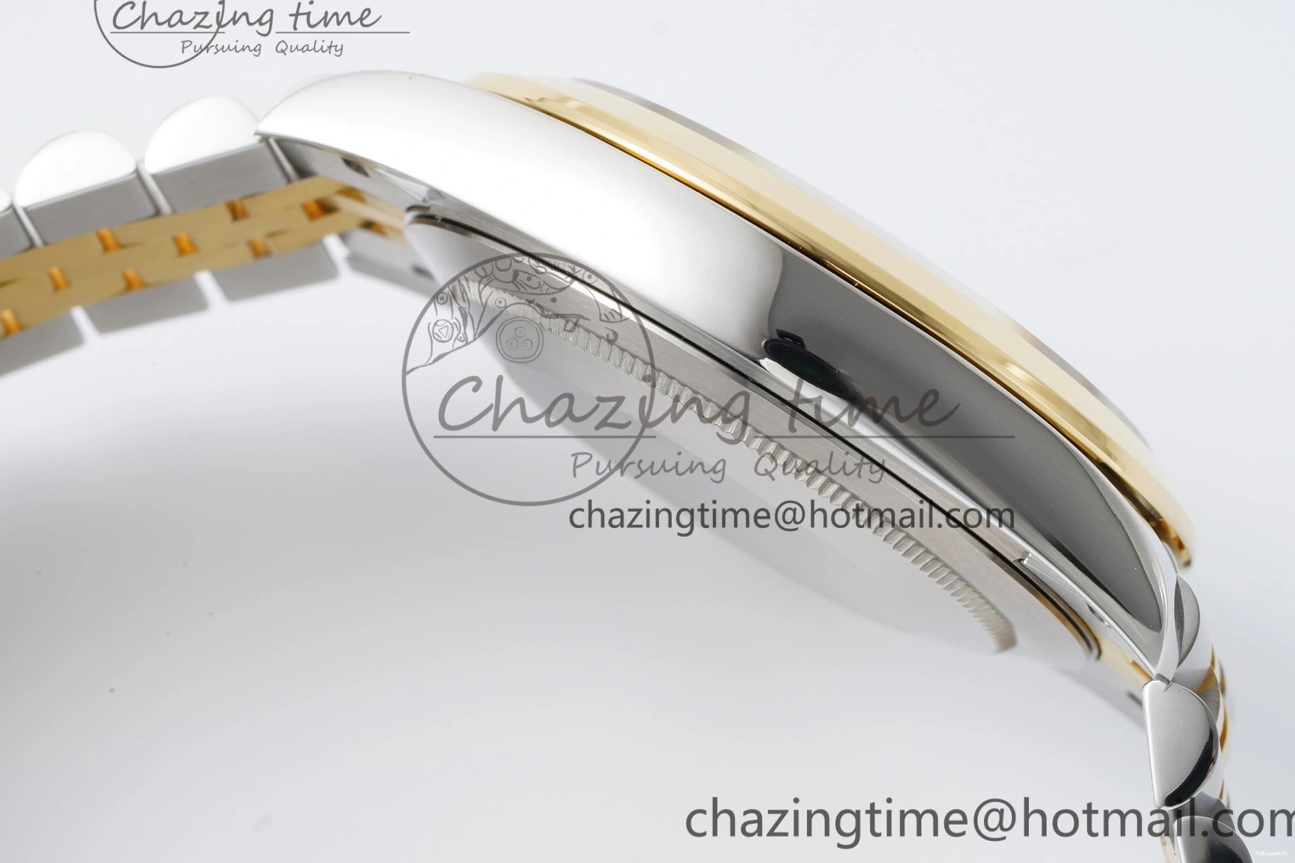 1:1 Polished SS DateJust Bezel 41 Dial Steel Edition on KING Bracelet White Jubilee VR3235 904L Best YG 0306